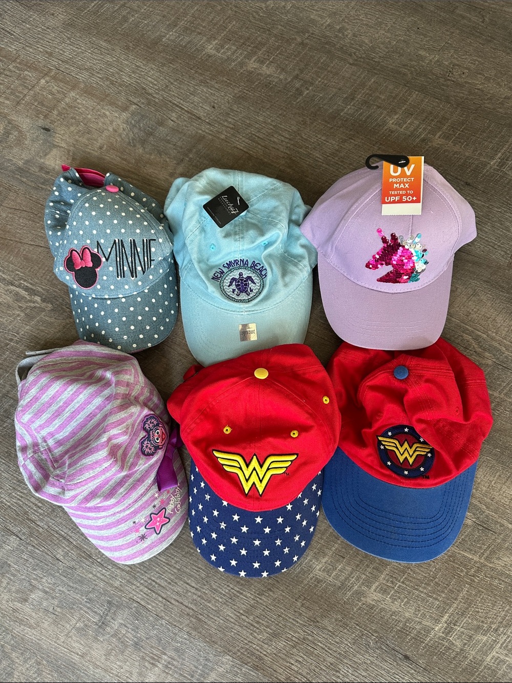 NWT/EUC/GUC Baseball cap bundle Abby Wonder Woman & more